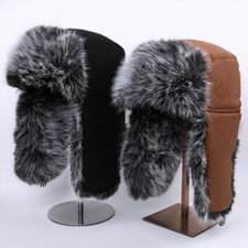 Unisex Invernale Cacciatore Russo Ushanka Cappello Con Pelo Paraorecchie Sci