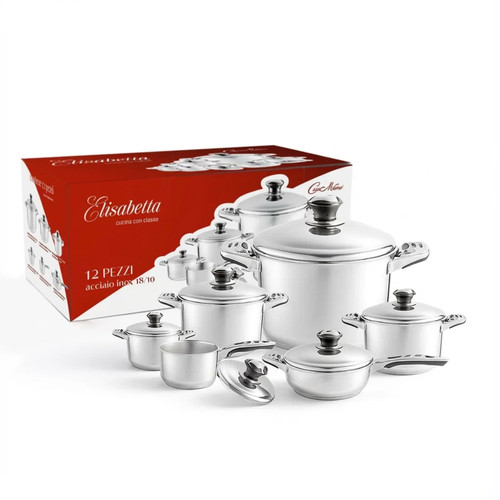 Batteria pentole acciaio inox - batteria,
