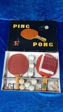 *TG2 ARCOFALC SET DA PING PONG TENNIS TAVOLO VINTAGE ANNI 50 60 TIPO MONDIAL S.G