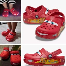 Zoccoli Lightning McQueen Crocs bambini unisex Saetta McQueen illuminati Crocs zoccoli