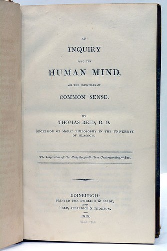 Livre ancien philosophie - , reid