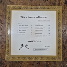 LP Franco Potenza - Vita E Lavoro Nell'acqua GP 151 Italian Library Vinyl