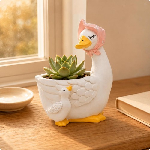 Vaso per fiori forma oca - vaso, di