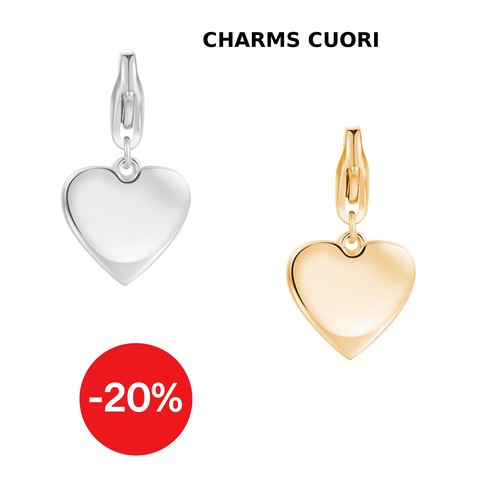Charm cuore donna sagapo - charm,