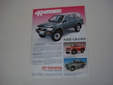 advertising Pubblicità 1991 TOYOTA 4RUNNER 4 RUNNER