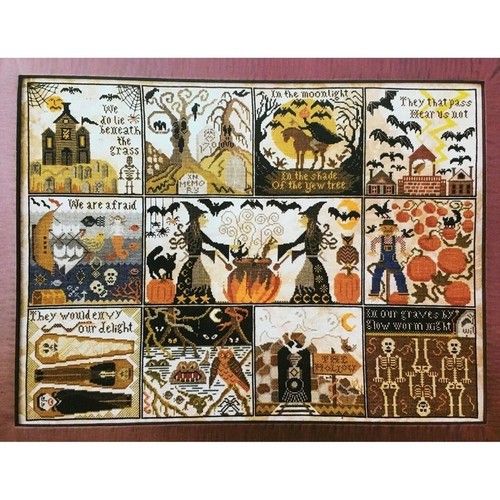 Halloween sampler quaker quilt - sampler,