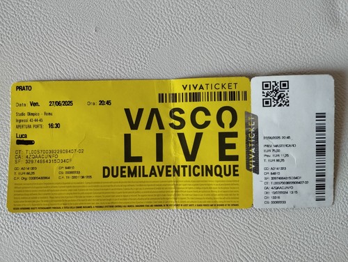 Biglietto usato vasco rossi - usato,