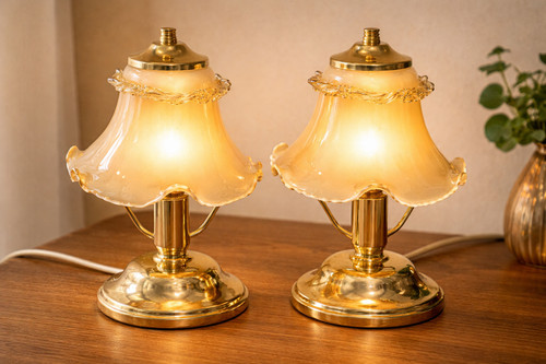 Coppia abat jour vintage - coppia, anni