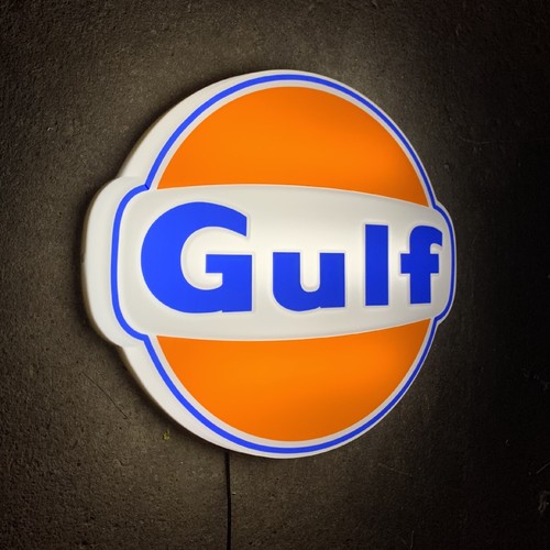 Gulf logo led light - gulf,