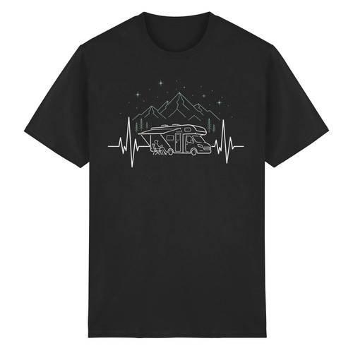 Shirt uomo camper campeggio - t-shirt,