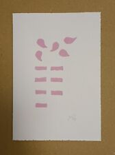 Giorgio Griffa Due Opere  Grafiche Originali Su Carta Cm 24x12 Firmate A Matita 