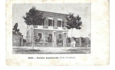 JESI ANCONA SOCIETA' AMICHEVOLE VIALE CAVALLOTTI CARTOLINA FP NO VG