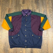 Giacca vintage colorblock con bottoni