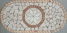 ROSONE MOSAICO MARMO pavimenti