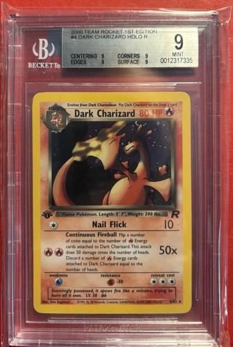 Dark charizard bgs quad - charizard, 9