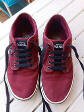 Vans Atwood scarpette uomo casual con lacci tg.40 bordeaux usato ottimo skate