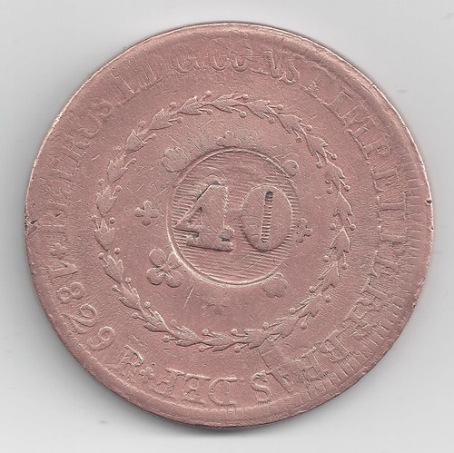 Brasile réis 1829 - brasile, réis,