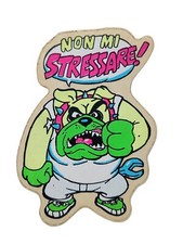 *HH* Adesivo vintage old stiker anni '80 paninaro paninari non mi stressare cane