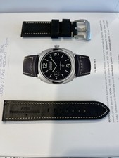 Per PANERAI CINTURINO PELLE 24mm….CON FIBBIA ACCIAIO PANERAISTRAP LEATHER Black