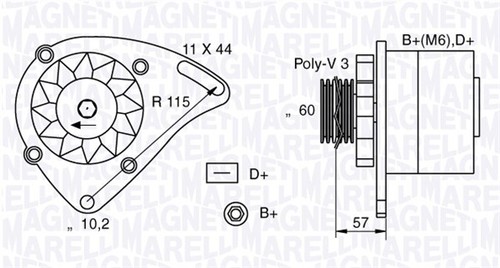 Magneti marelli alternatore - magneti,