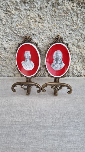 Coppia appendi abiti ottone