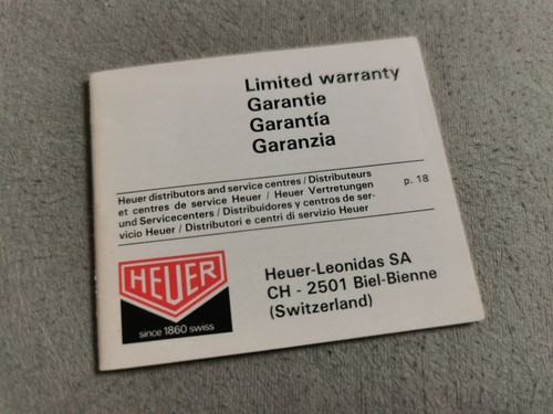 Heuer rare vintage black