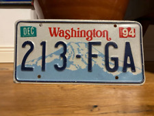 Targa Americana Originale Washington 94 Insegna vintage collezionismo