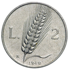 Italia Repubblica 2 lire 1949