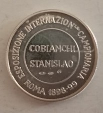 MEDAGLIA AMARO MONTENEGRO ESPOSIZIONE CAMPIONARIA COBIANCHI STANISLAO ARGENTO...