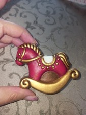 Thun addobbo da appendere Natale  piccolo Cavallino  Cavallo A Dondolo Rosso