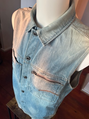 Star raw gilet uomo - gilet, denim