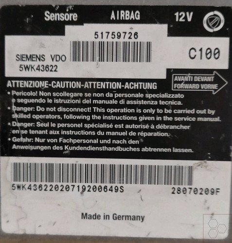 Centralina comando airbag