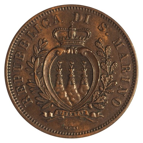 Centesimi 1875 spl san - centesimi, spl+