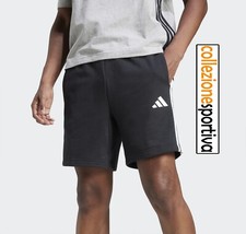SHORTS PANTALONCINO ADIDAS ESSENTIAL 3-STRIPES FRENCH TERRY - JE6414 col.nero