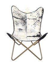 Sedia Apribile In Vera Pelle