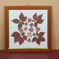 STAMPA FIORI ART PRINT FIRMATA QUADRO VINTAGE con CORNICE COLLEZIONE EPOCA 900