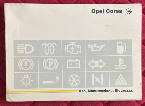 Opel corsa libretto uso - uso, e