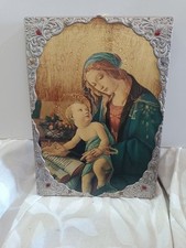 Quadro sacro Madonna del Botticelli Ricordi by valori argenti icona
