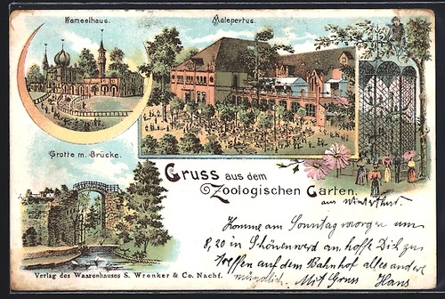 Litografia hannover giardino - litografia, hannover,