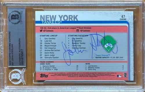 Autografo john sterling - autografo,