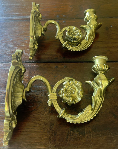 Antica coppia portacandele - coppia,