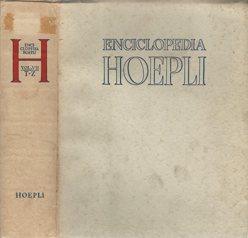 Enciclopedia hoepli vol - vol, vii