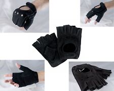 Guanti mezze dita pelle NABUK