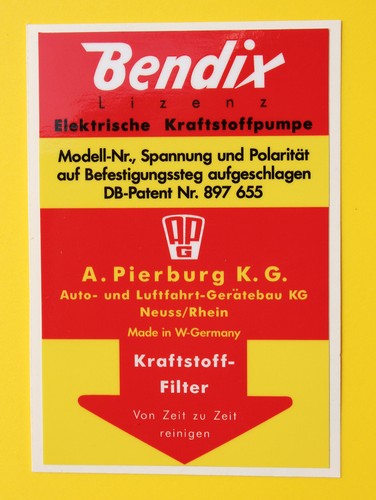 Bendix decalcomania adesivo - bendix,