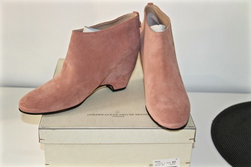 Stivali zeppe camoscio rosa - zeppe,