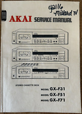 AKAI GX-F31 GX-F51 GX-F71
