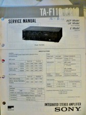 Sony TA-F110 TA-F210