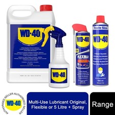 WD-40 Lubrificante Multiuso Originale 600ml x2, Flessibile 400ml x3 o WD40 5L +Spray