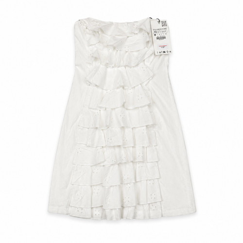 Mini abito zara bianco con - abito,
