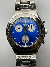 Orologio SWATCH Irony Chrono Medium EGERIA (YMS100G)-compl.funz.! Blu/Argento